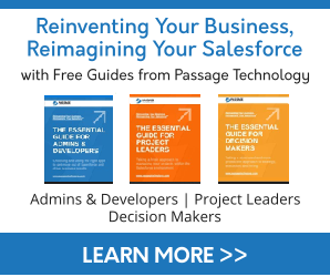 Free Salesforce business guides to help admins/developers, project managers, sales managers, and decision makers. Download the free PDF series now: Reinventing Your Business, Reimagining Your Salesforce®.