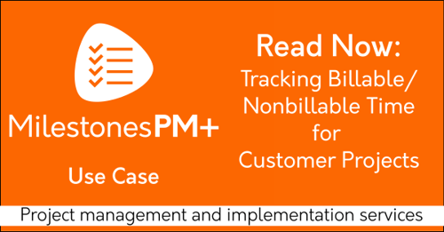 Tracking Billable and Nonbillable Time for Customer Projects: free Salesforce project management app Milestones PM+