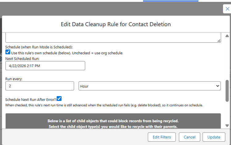 DQH cleanup rules image