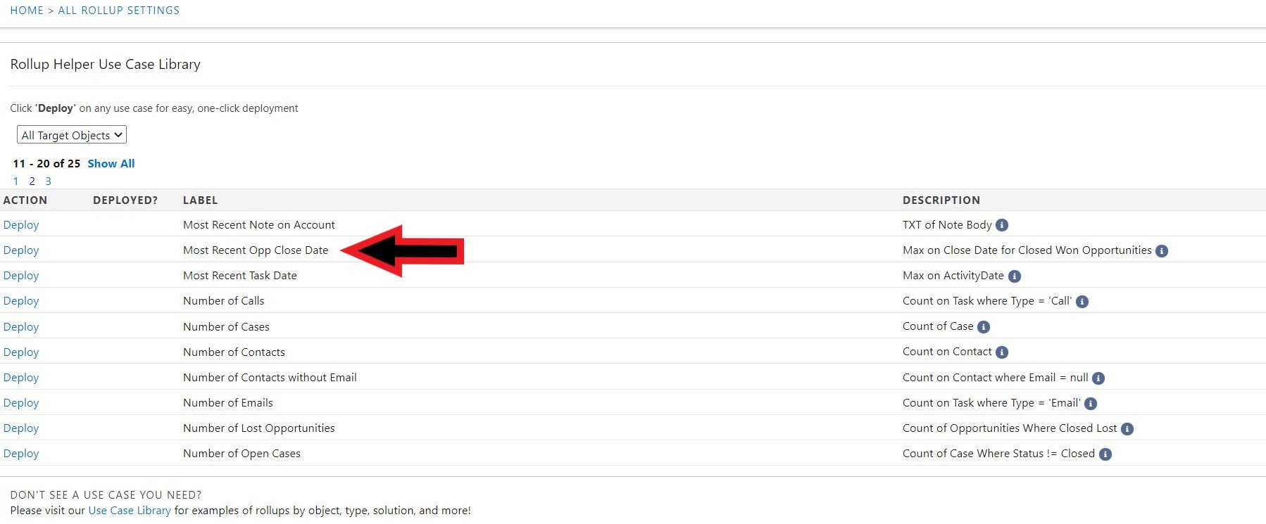 Most Recent Opp Close Date