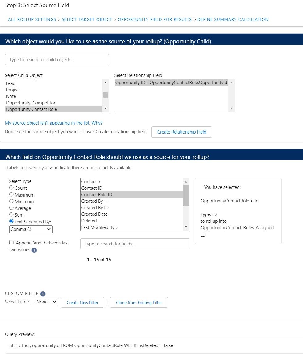 Opportunity Contact Role Validation rollup