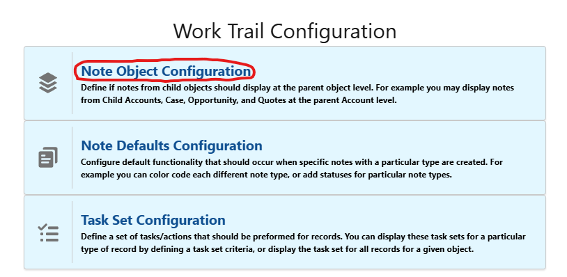 Work Trail Note Object Configuration image