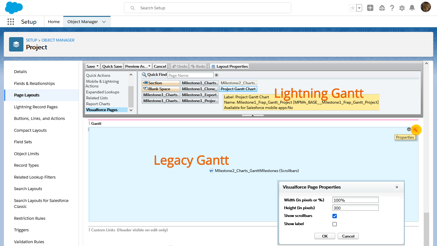 Free Salesforce task management app with Project Gantt chart