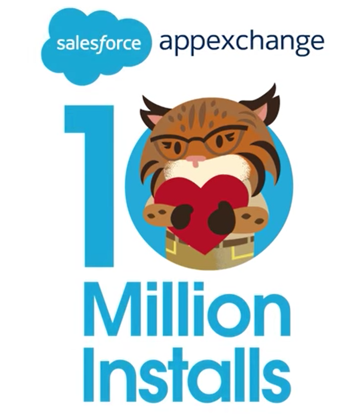 Salesforce AppExchange - 10 million installs
